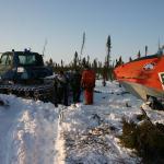 April 2008 - moving across the tundra near Inuvik, NT